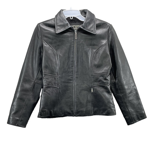 Giacca pelle vintage guess - pelle,