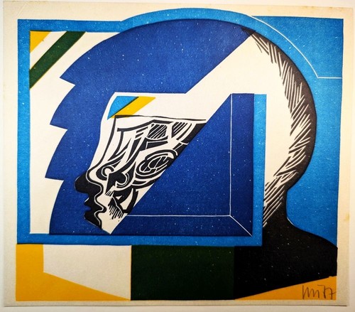 Xilografia colori originale - a,