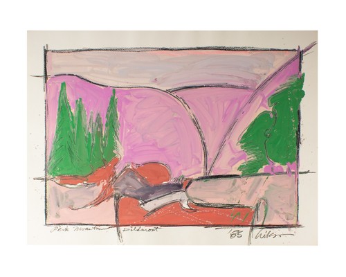 Dipinto paesaggio acrilico