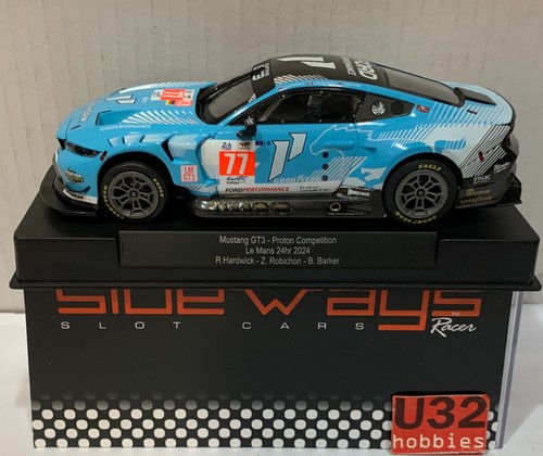 Slot car racer sideways - car,