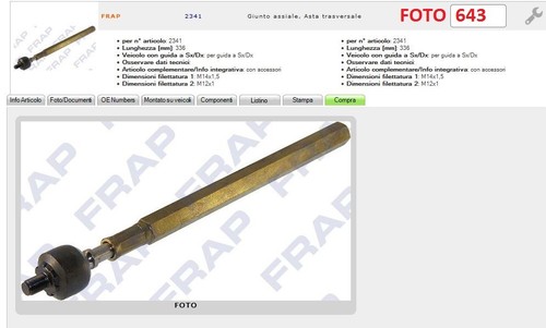2341 testina snodo braccio - snodo,