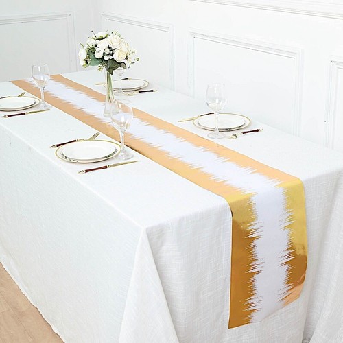 Tavolo runner oro metallizzato - tavolo,