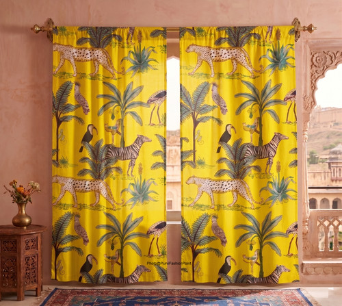 Tende safari giallo boemo