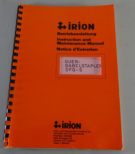 Manuale irion carrello - manuale,