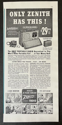 Radio portatile zenith - radio,