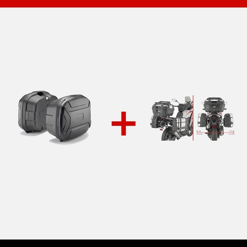Kit givi trk35bbpack2 - givi, valigie