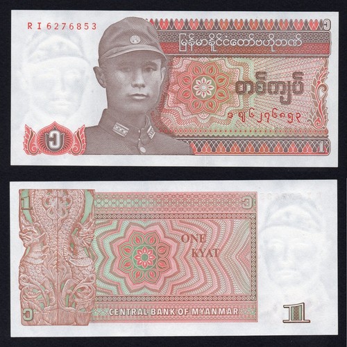 Banconota myanmar kyat 1990 - myanmar, 1