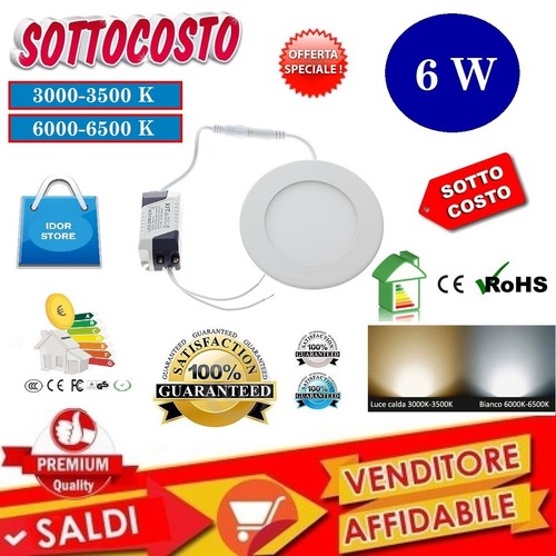 Faro pannello faretto - faretto, 6w