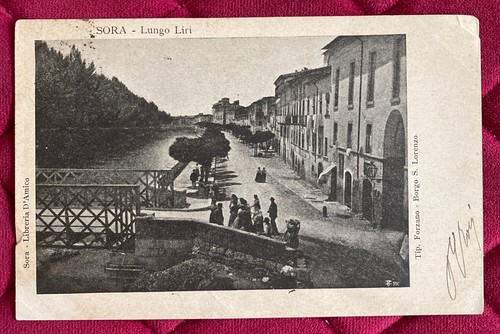 Cartolina sora lungo liri - cartolina, sora,
