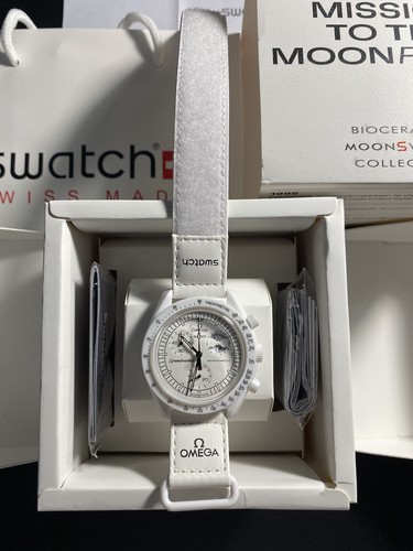 Omega swatch white - x,
