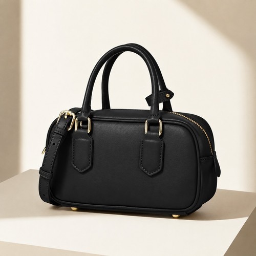 Borsa donna bowling vera pelle