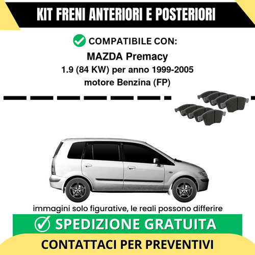 Pastiglie freno ant post - pastiglie,