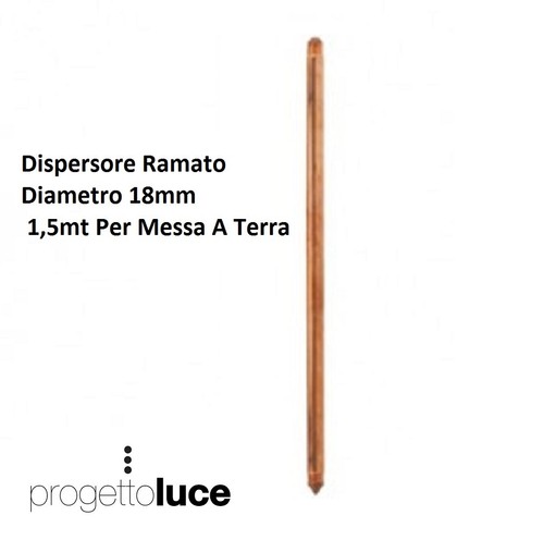 Palo dispersore ramato per - dispersore,