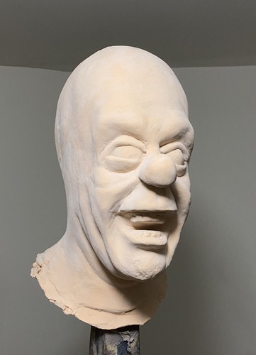 Maschera happy clown raw pull - clown,
