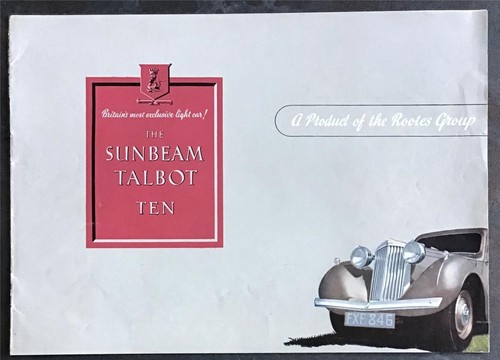 Brochure vendita auto sunbeam - brochure,
