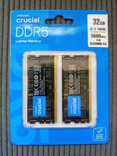 Ram crucial ddr5 32gb - ram,