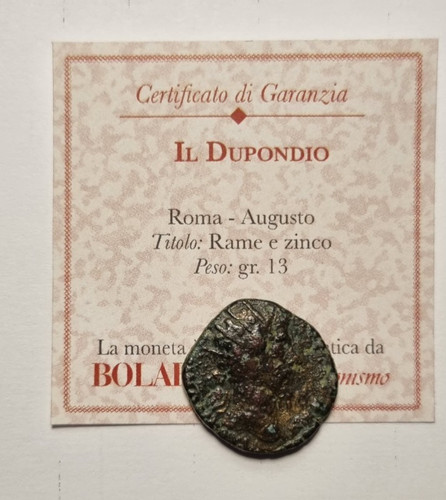 Moneta romana antica - moneta, –