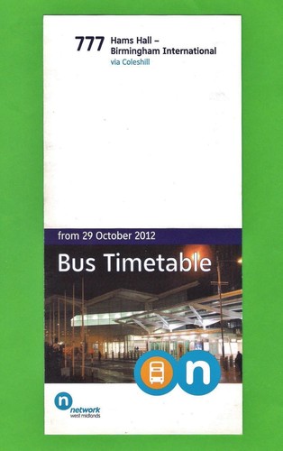 Network bus timetable 777 - network,