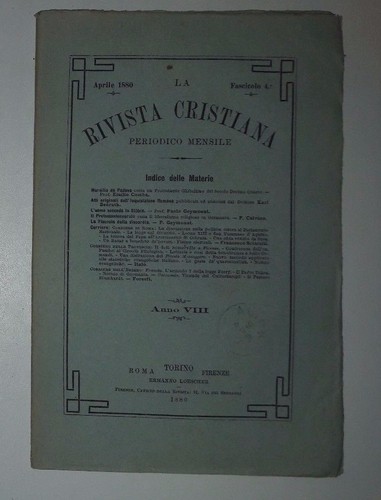 Rivista cristiana periodico - la,