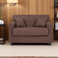 Divano 2 posti Brown - tessuto