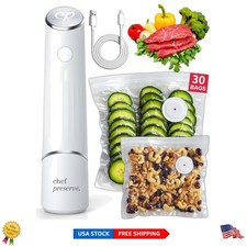 Sigillante Sottovuoto Facile e Veloce + 30 Sacchetti Riutilizzabili - Preserva Sapore e Freschezza