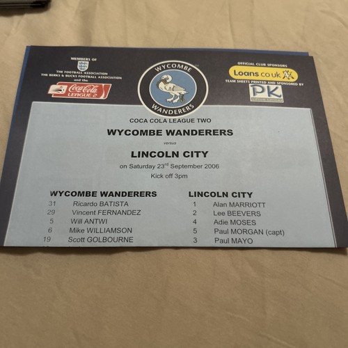 Wycombe lincoln city l2 - v,
