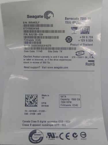 Seagate st31500341as scheda - st31500341as,