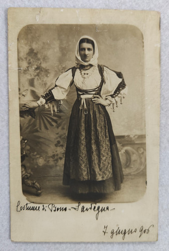Foto cartolina sassari bono - sassari,