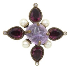 Spilla CHANEL pietre colorate