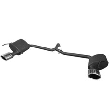 Scarico sportivo duplex Ulter per Mercedes Classe C W204 C180 C200 C250 120 x 80 mm ciascuno