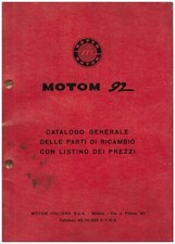 Motom 92  CATALOGO PARTI DI
