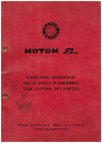 Motom catalogo parti - parti, di
