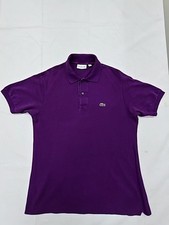 Polo Lacoste viola cotone