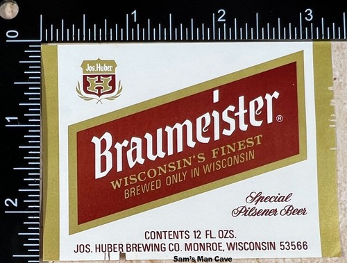 Etichetta birra braumeister - birra,