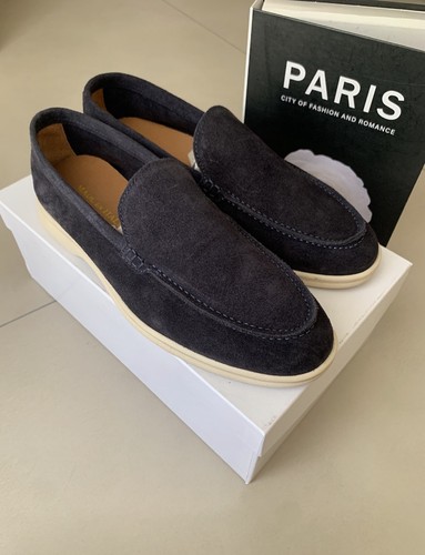 Mocassino scamosciato blu - ,