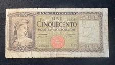 Banconota da 500 Lire 20 Marzo