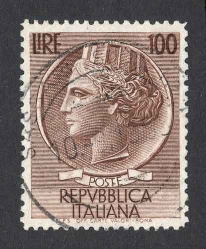 1954 italia turrita 100 lire - turrita,