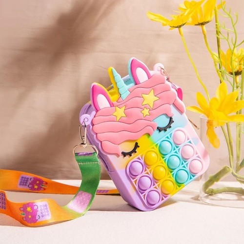 Borsetta unicorno con - , pop-it