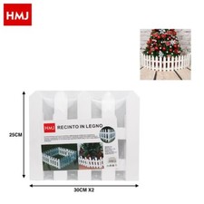 x Staccionata In Legno Bianco