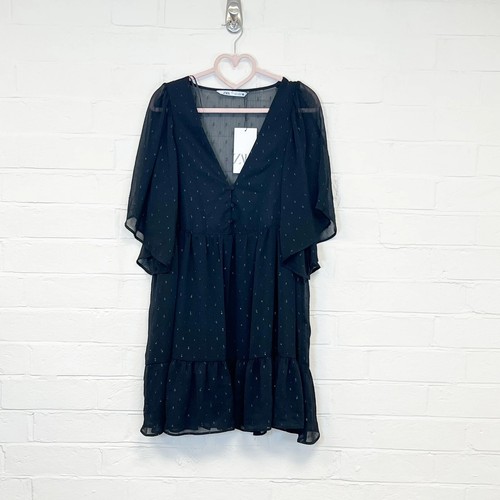 Abito zara nero chiffon - in, a