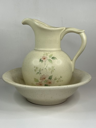 Brocca ciotola acqua vintage - e,