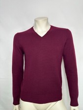 MAGLIONE PRADA UOMO, 100% CASHMERE GIROCOLLO, JERSEY, MADE IN ITALY,PULLOVER , M