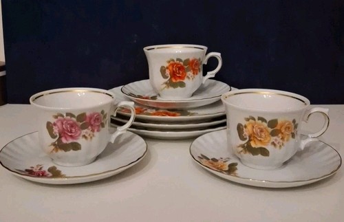 Set tazze trittico porcellana - set,
