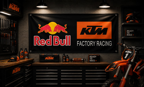 Bandiera parete ktm red - da,