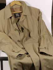 PRL) BURBERRYS' COMMANDER II IMPERMEABILE ORIGINAL BURBERRY TRENCH COAT SZ 48 52