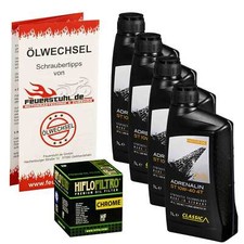 Kit Cambio Olio Cromato Adrenaline/HiFlo Kawasaki VN 800 Classic VN800AB 1999 Olio Motore