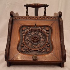 Cassetta porta carbone d'epoca