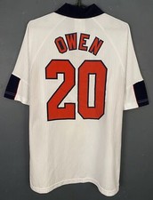 MAGLIA MAGLIA CALCIO MICHAEL OWEN UOMO INGLESE NAZIONALE 1997/1998 TAGLIA L
