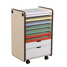 Mobile a Cassetti Vintage Legno Nobilitato Italia Anni 80 Originale