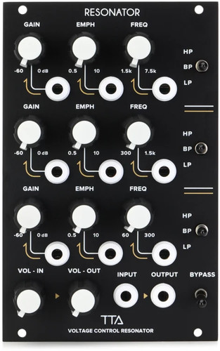 Tiptop audio resonator - resonator, vca